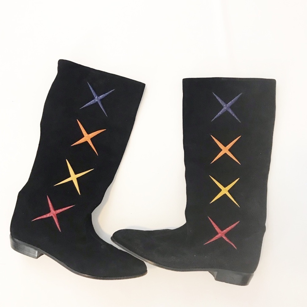 chantal made in Italy suede boots size 8